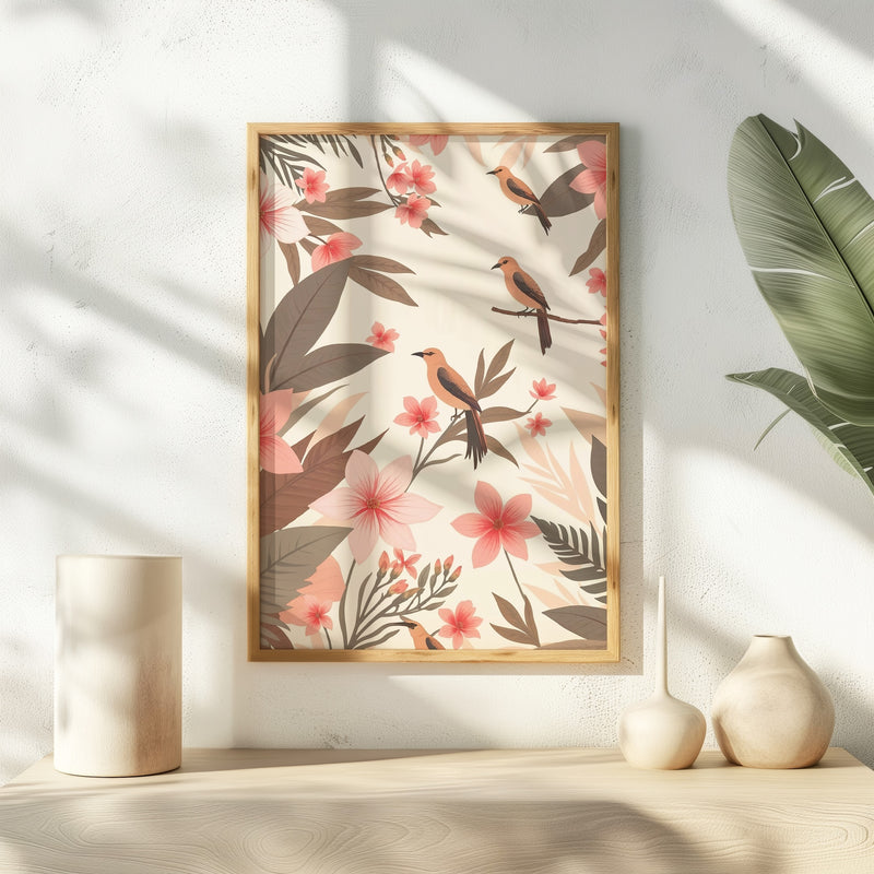 Boho Blush Paradise Print - Sage and Rose Prints